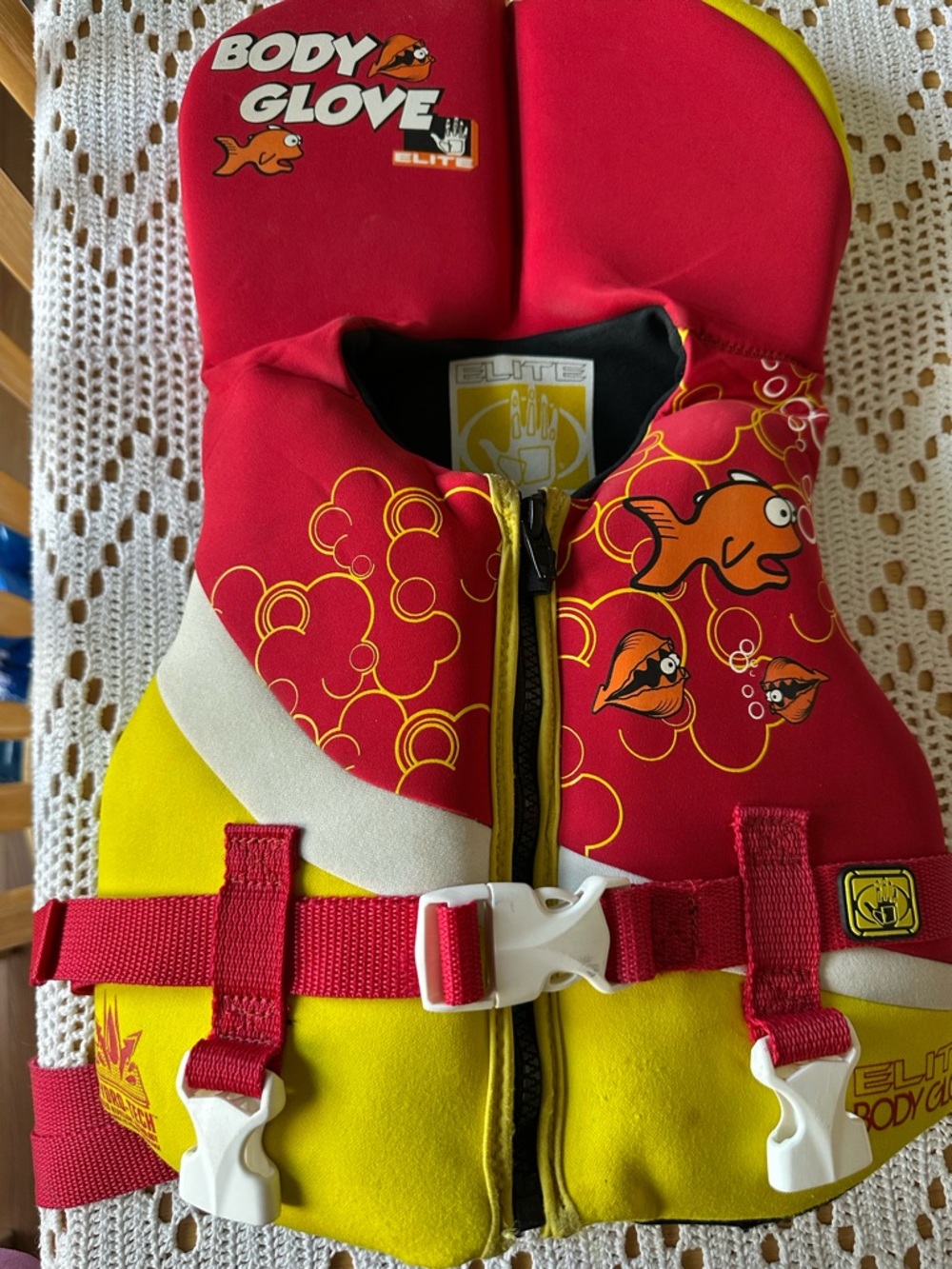Body Glove Infant Swim Life Jacket Red Yellow White 20 30 lbs Coastcore